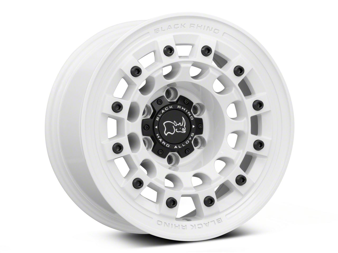 Black Rhino Tacoma Fuji Gloss White 6-Lug Wheel; 17x9; -12mm