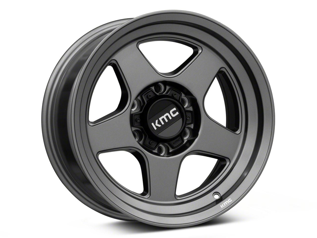 KMC Tacoma Lobo Matte Anthracite 6-Lug Wheel; 17x9; -38mm Offset