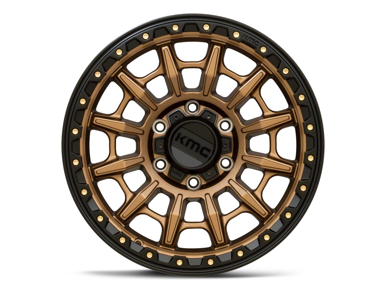 KMC Tacoma Carnage Matte Bronze with Black Lip 6-Lug Wheel; 17x9
