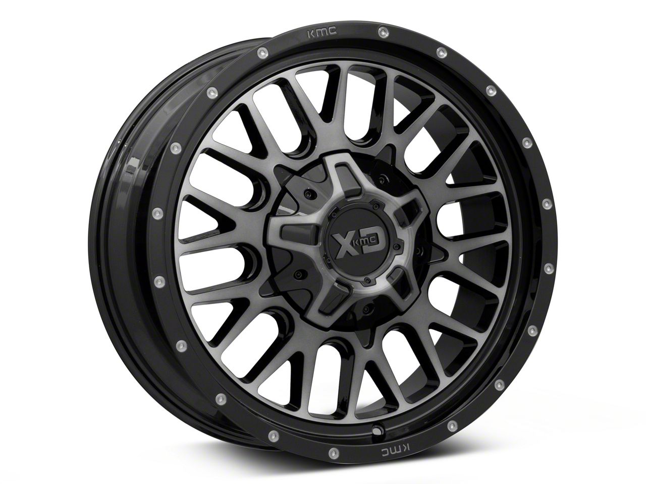 XD Tacoma Snare Gloss Black with Gray Tint 6-Lug Wheel; 20x9; 0mm