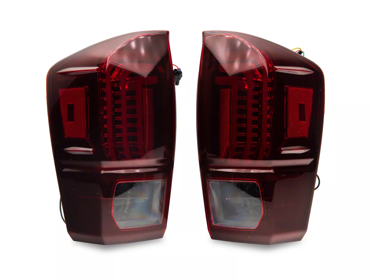 Morimoto Tacoma XB LED Tail Lights; Black Housing; Red Lens LF703