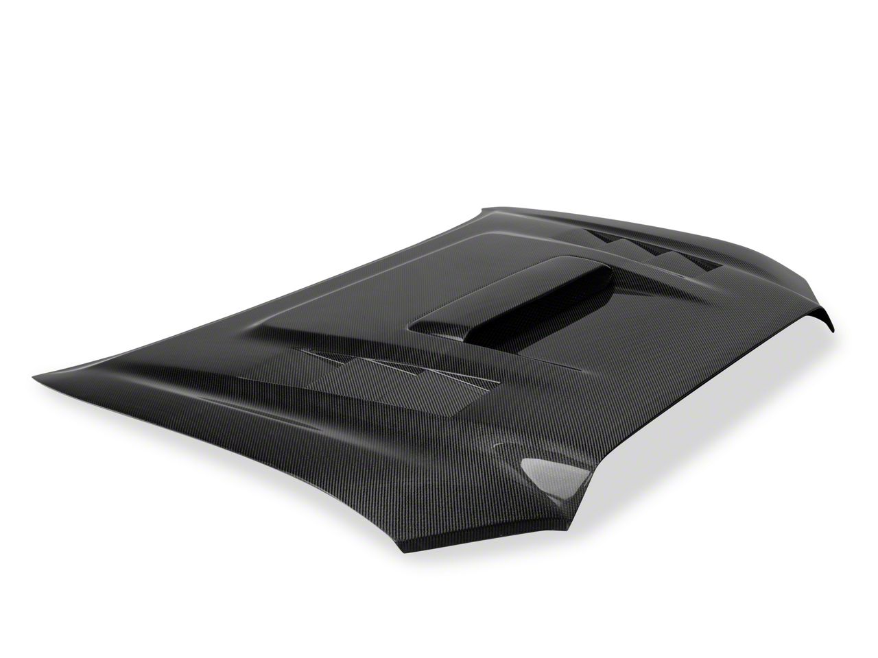Seibon Carbon Tacoma TS-Style Hood; Carbon Fiber HD18TYTA-TS