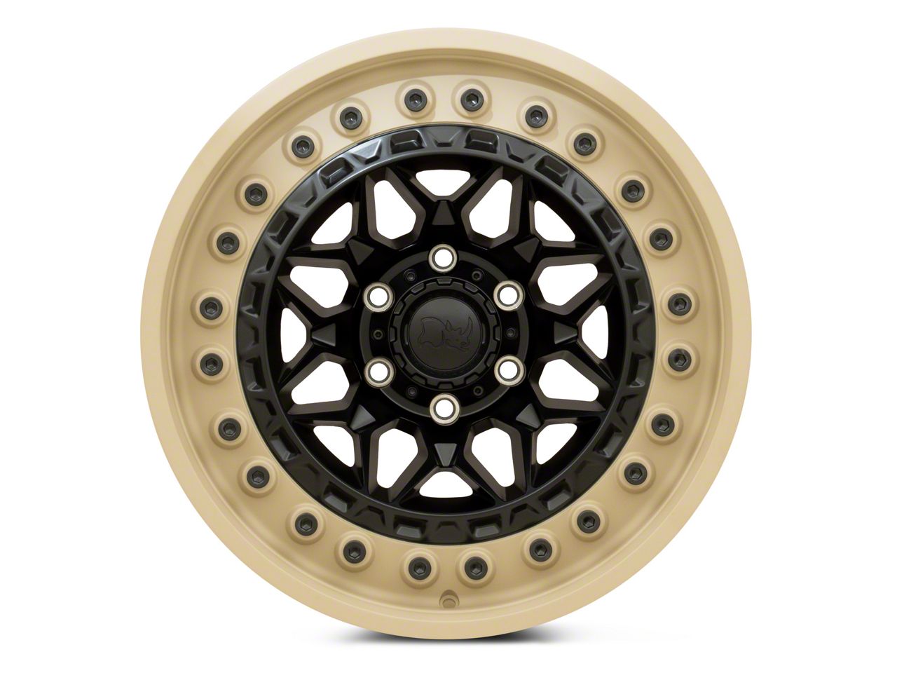 Black Rhino Tacoma Alpha Matte Black with Sand Lip 6-Lug Wheel