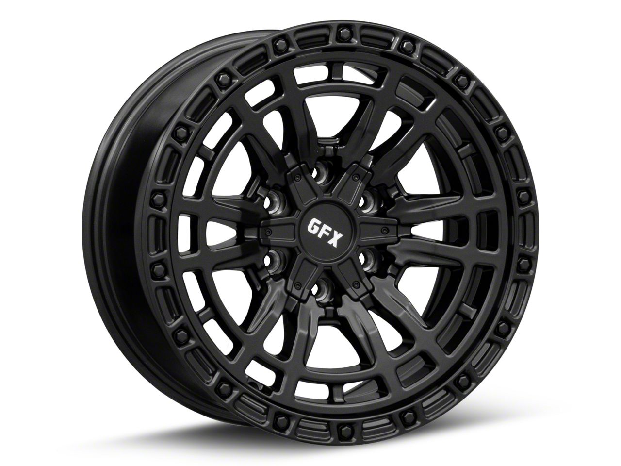 G-FX Tacoma TR-24 Matte Black 6-Lug Wheel; 18x9; 12mm Offset T24