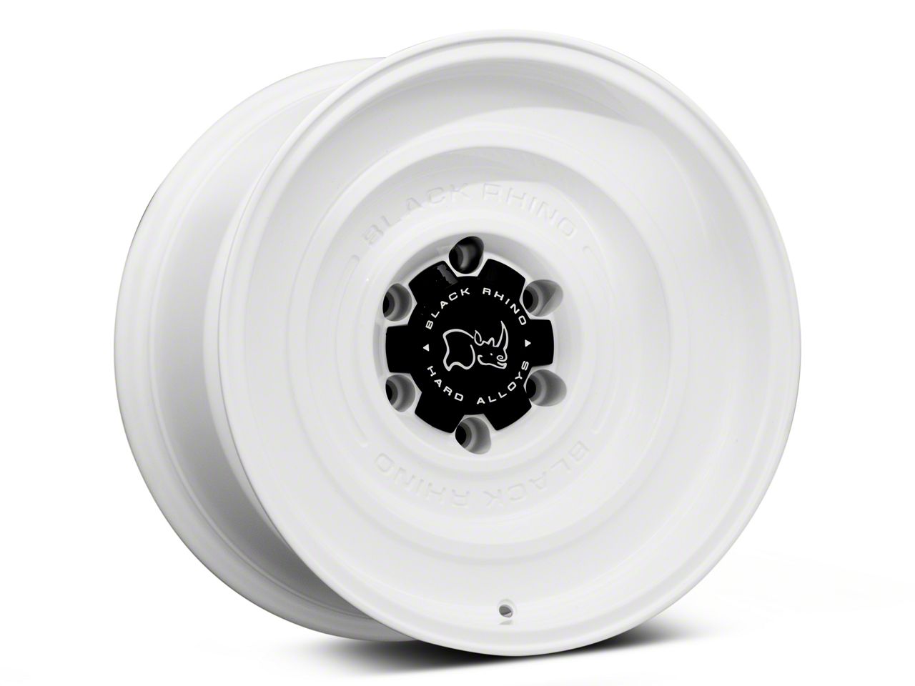 ★【ライノ】 Black Rhino Tacoma Solid Gloss White 6-Lug Wheel; 17x9.5; -12mm