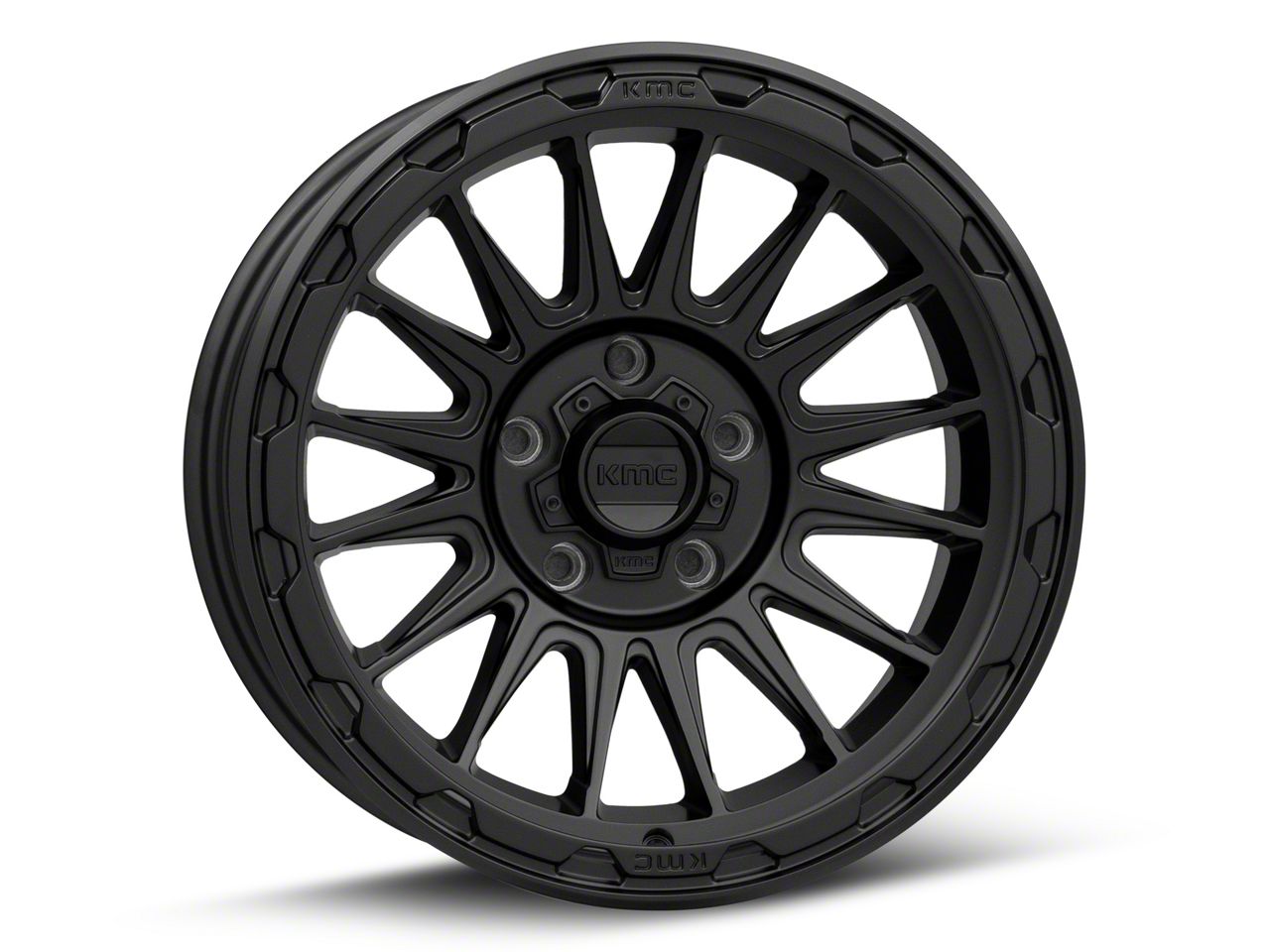 KMC Tacoma Impact Satin Black 6-Lug Wheel; 17x8; 35mm Offset