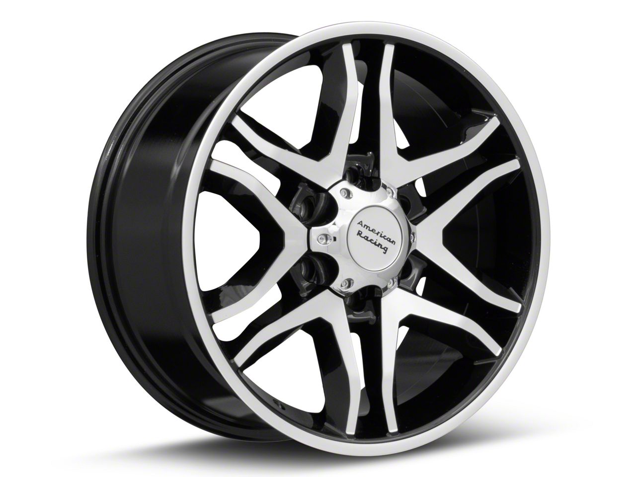 American Racing Tacoma Mainline Gloss Black Machined 6-Lug American Racing Tacoma Mainline Gloss Black Machined 6-Lug