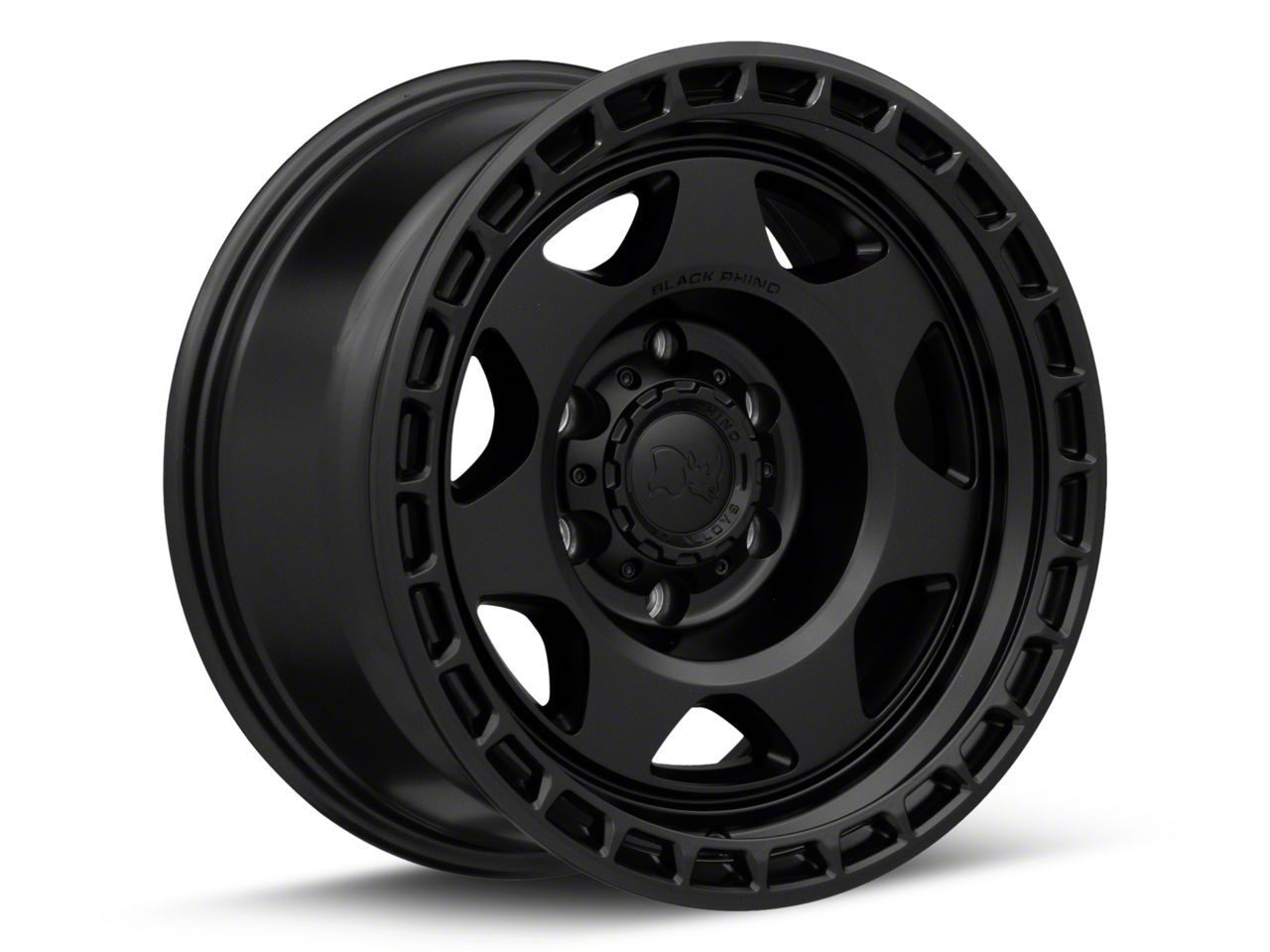 Black Rhino Tacoma Voyager Matte Black 6-Lug Wheel; 17x8.5