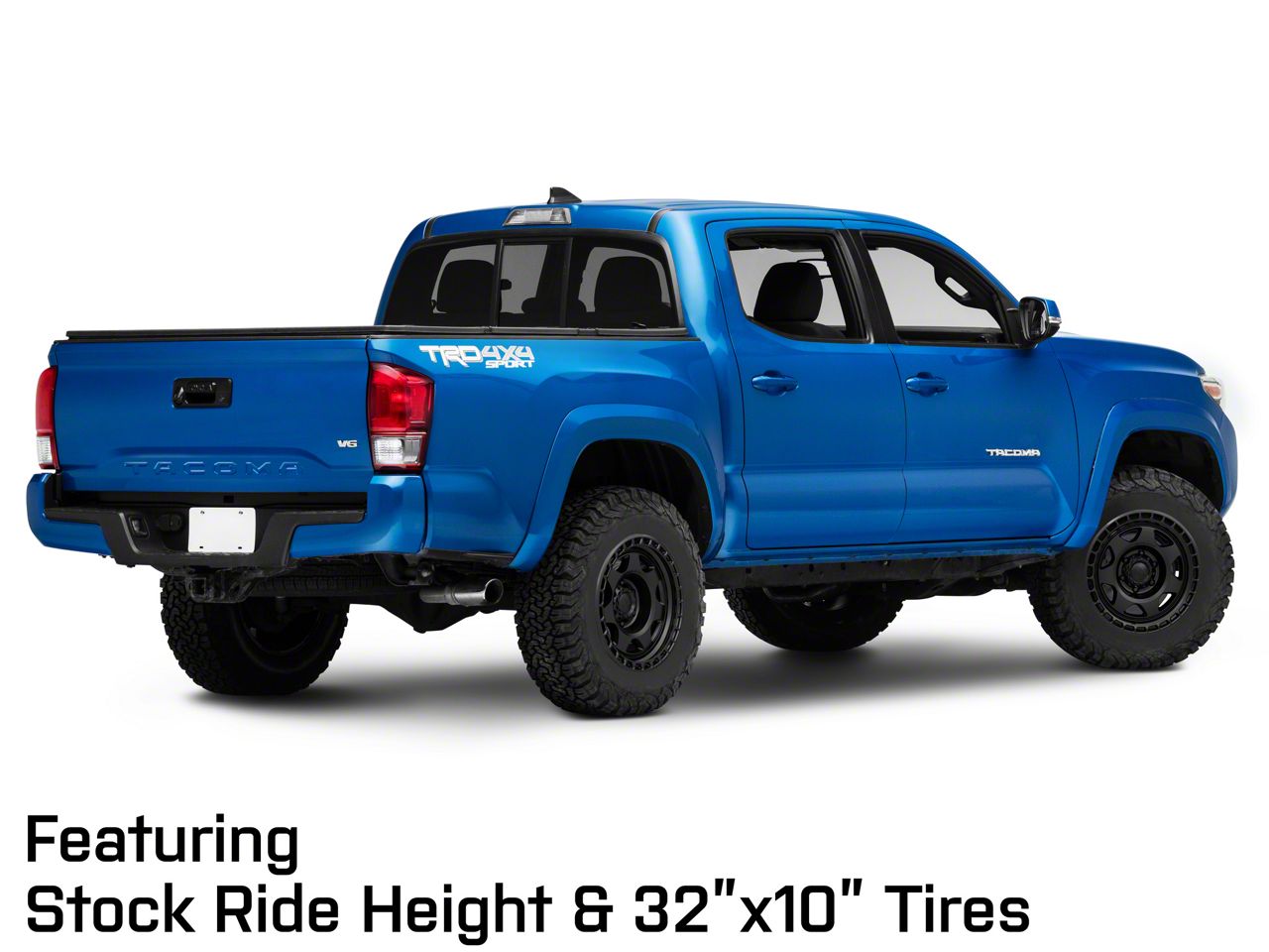 Black Rhino Tacoma Voyager Matte Black 6-Lug Wheel; 17x8.5