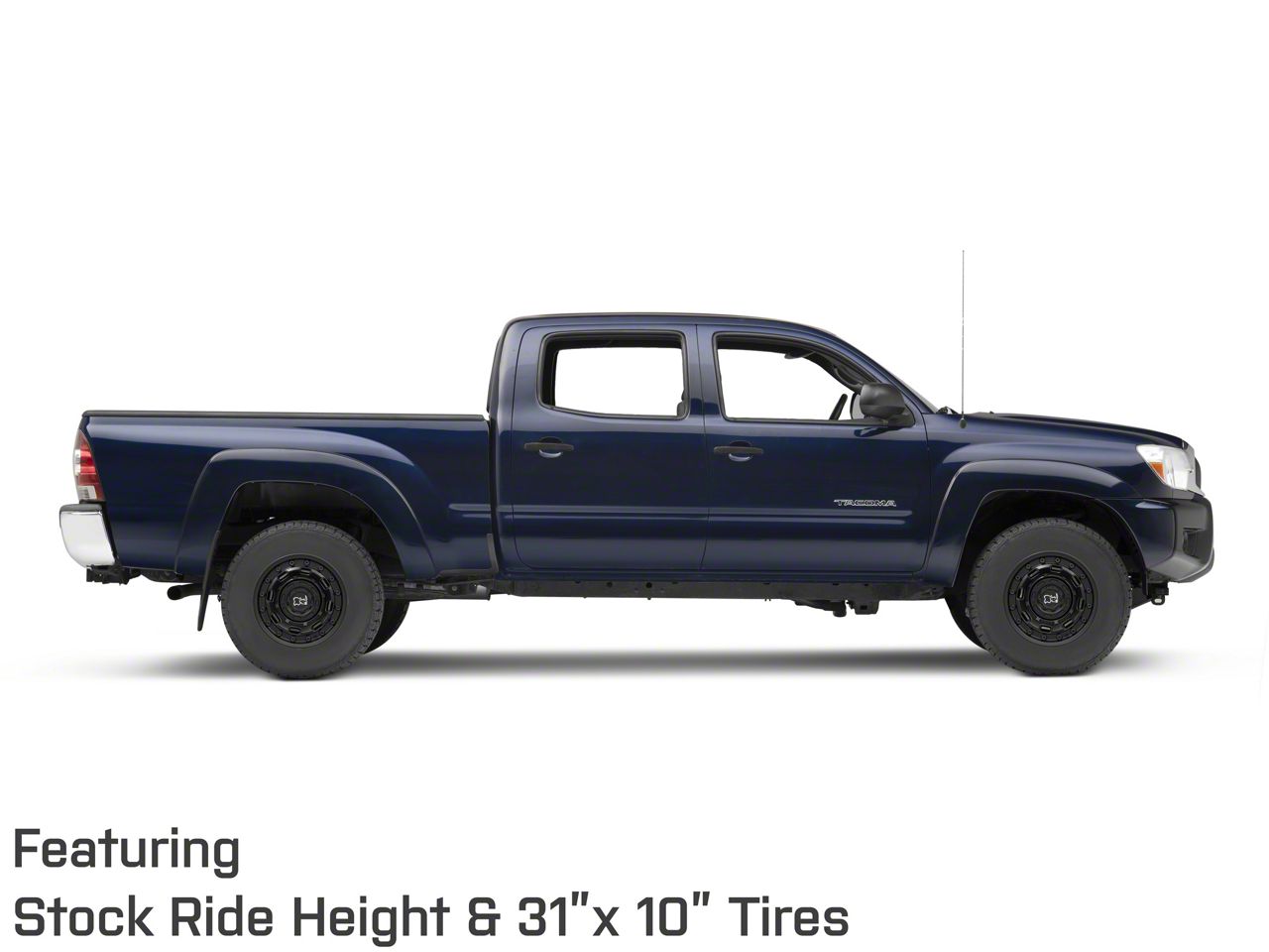 Black Rhino Tacoma Atlas Matte Black 6-Lug Wheel; 16x8