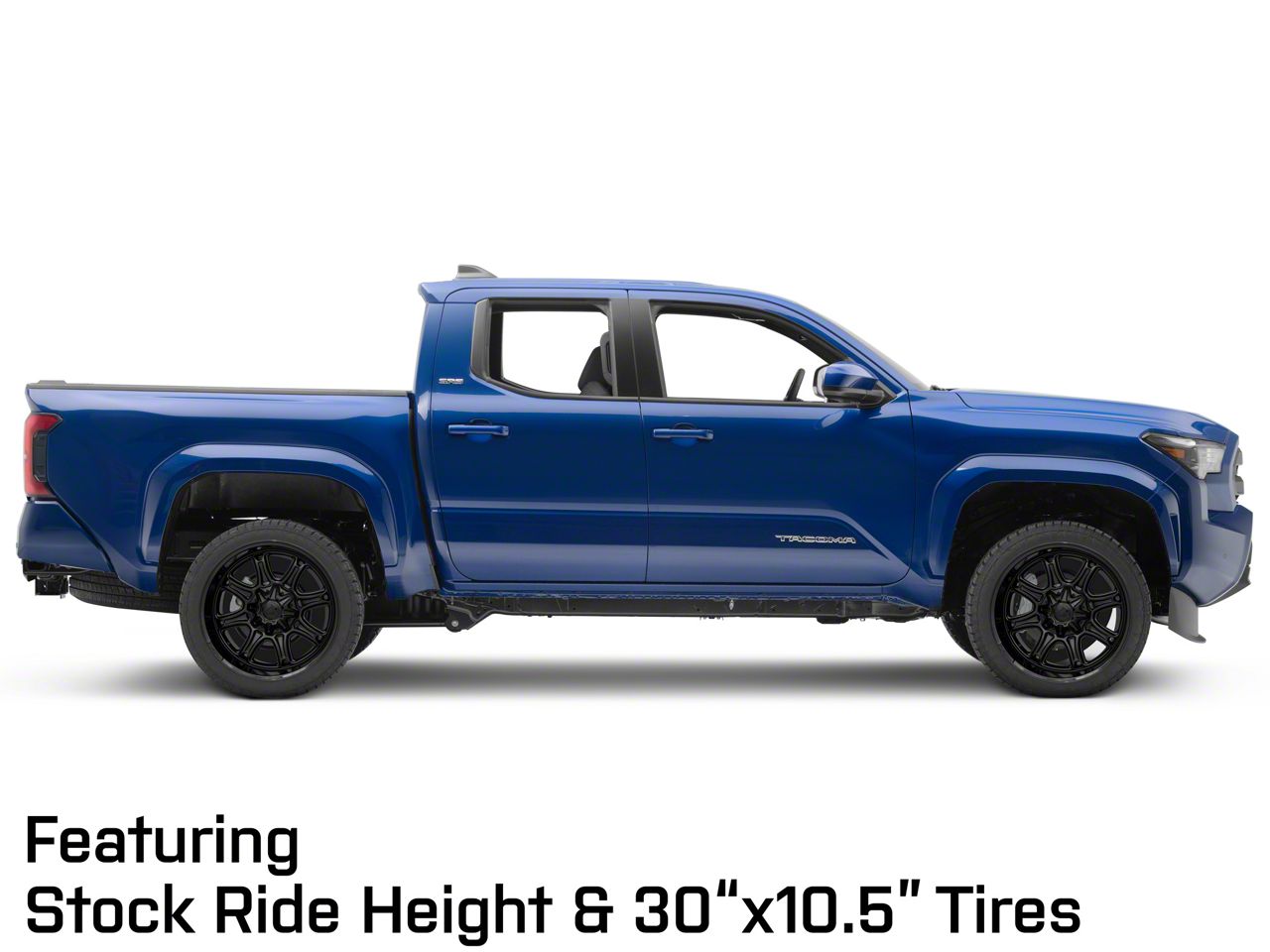 Fuel Wheels Tacoma Darkstar Matte Black with Gloss Black Lip