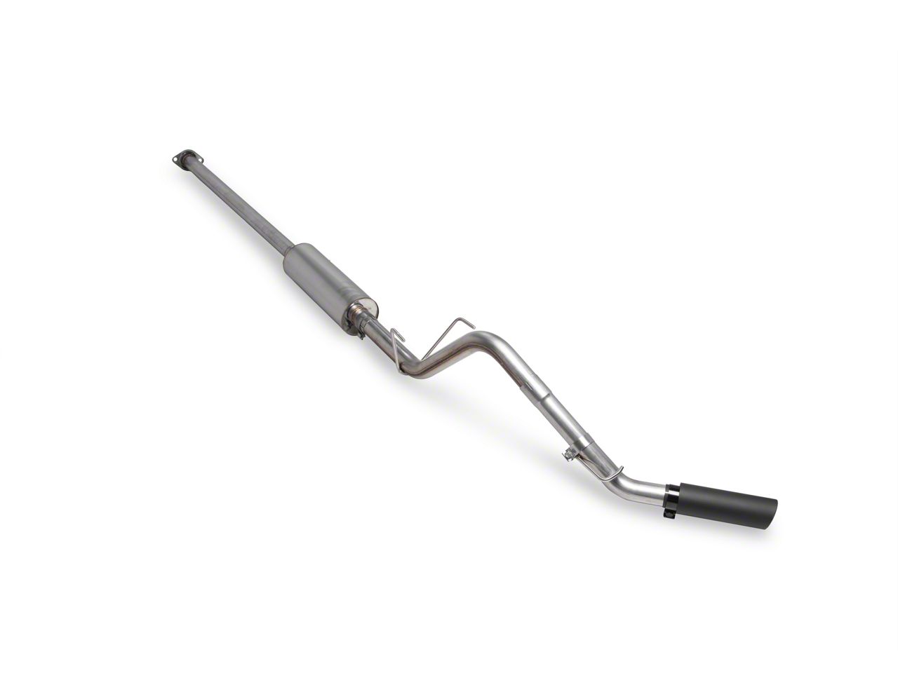 Tacoma CIC チーフ C&L Tacoma Single Exhaust System with Black Tip; Side Exit
