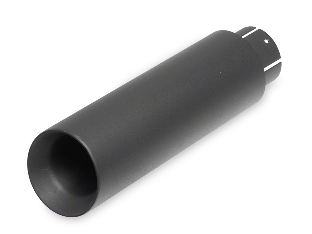 C&L Tacoma Single Exhaust System with Black Tip; Side Exit