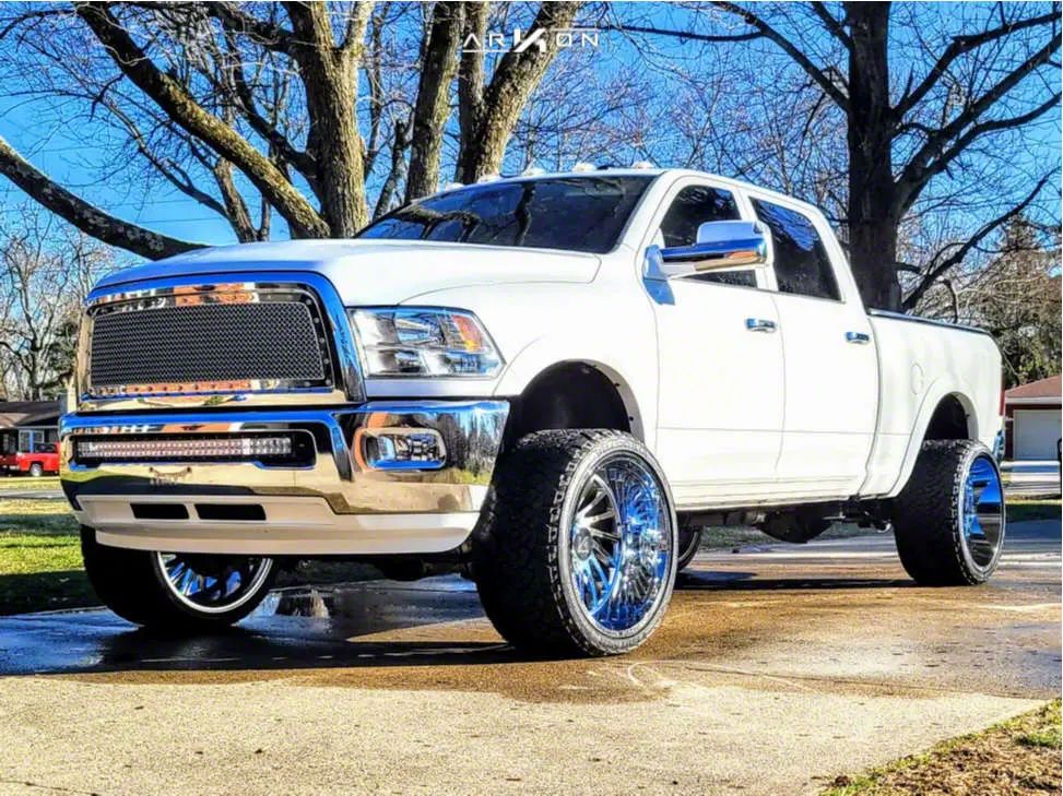 タイヤ　 ホイール 　 2６インチ　アメ車　SUV　４WD　１０J Arkon Off-Road Tacoma Caesar Chrome 6-Lug 4-Wheel Kit; 26x14