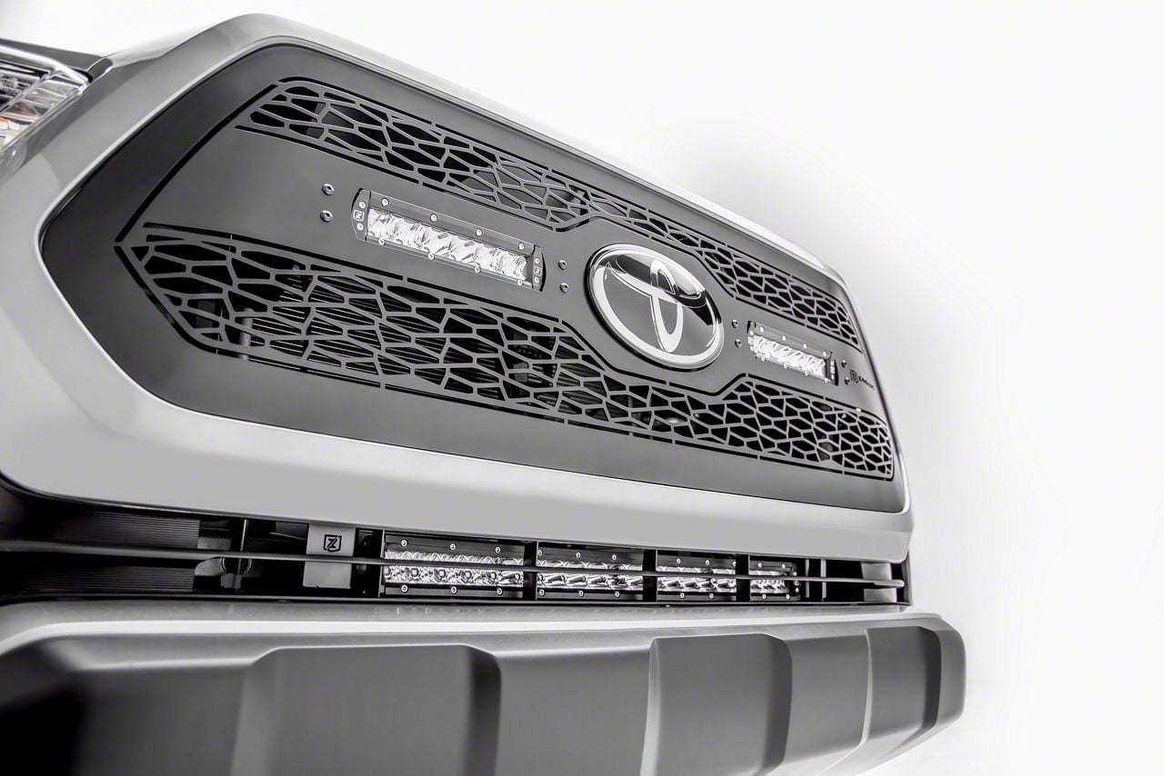 ZRoadz Tacoma 20-Inch LED Light Bar Behind Lower Grille Mounting