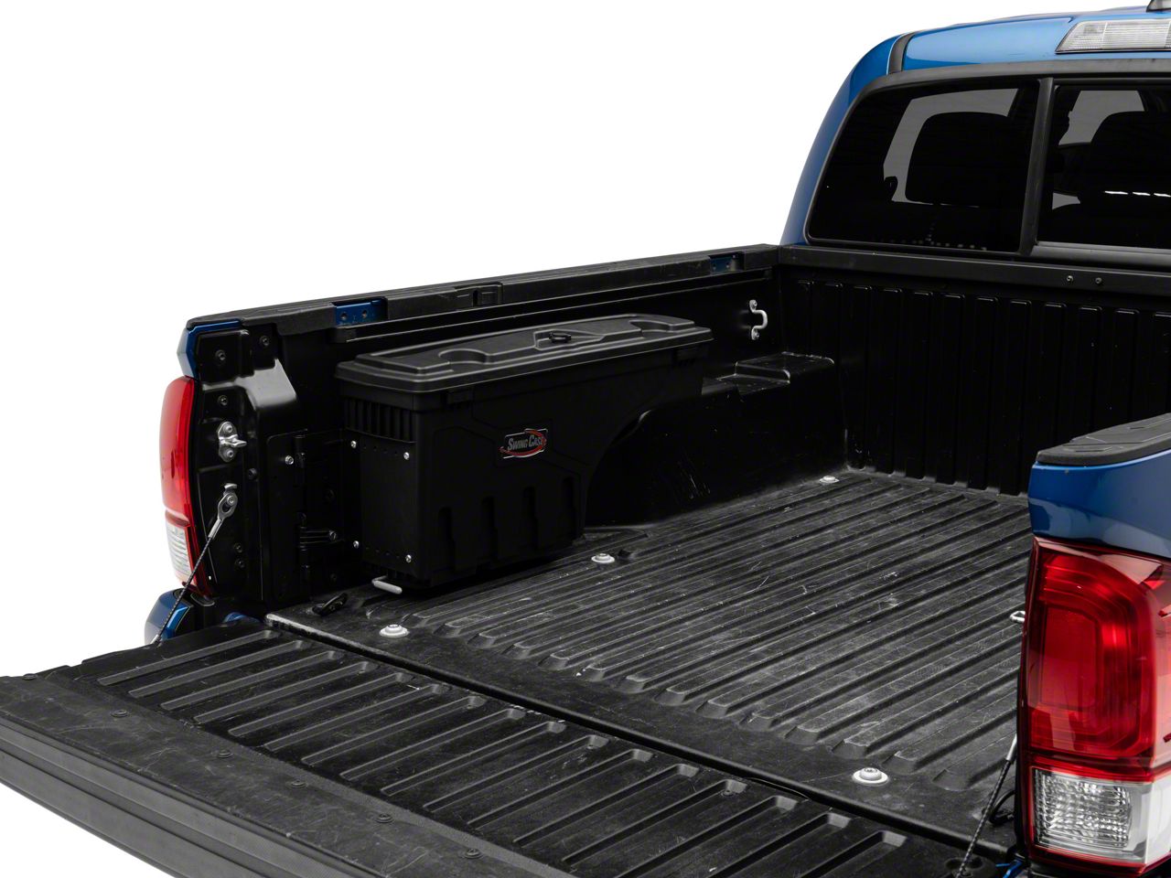 UnderCover Swing Case Storage System Driver Side 05 18 Tacoma 19 23 Tacoma w Storage Box