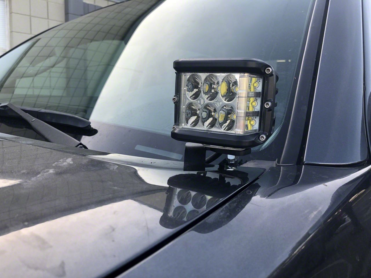 Wsays Hood Hinge LED Light Pod Mounting Brackets Auxiliary - View #2