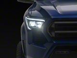 AlphaRex LUXX-Series LED Projector Headlights; Black Housing; Clear Lens (24-26 Tacoma)
