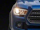 Factory Style LED DRL Projector Headlights; Chrome Housing; Clear Lens (16-23 Tacoma)