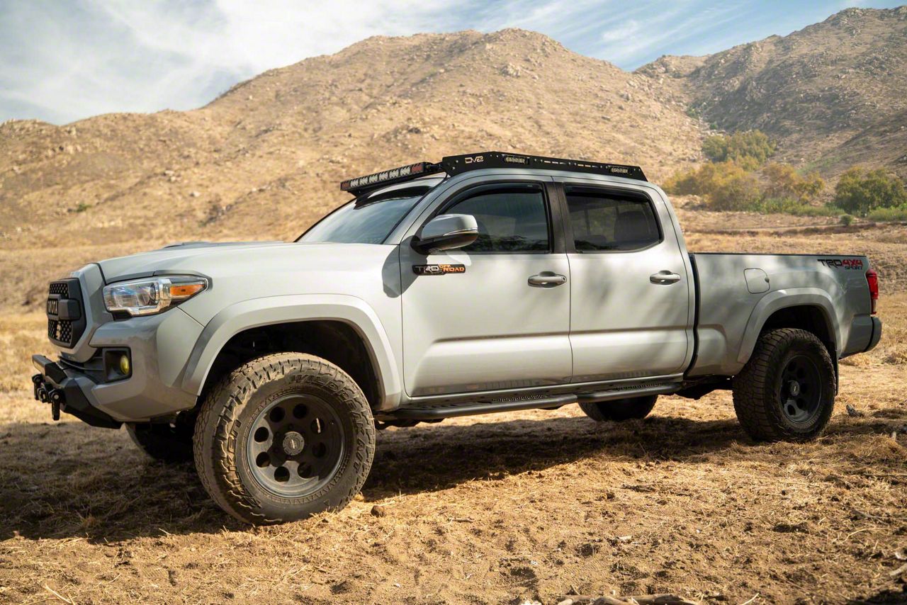 DV8 Offroad Tacoma OE Plus Series Side Step Bars; Textured Black