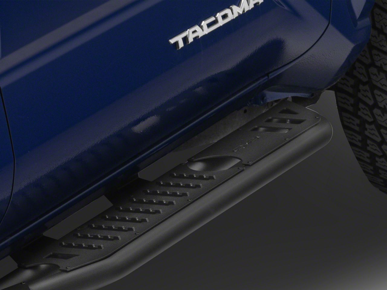 DV8 Offroad Tacoma OE Plus Series Side Step Bars; Textured Black