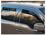 Low Profile Ventvisor Window Deflectors; Front and Rear; Matte Black (16-23 Tacoma Double Cab)