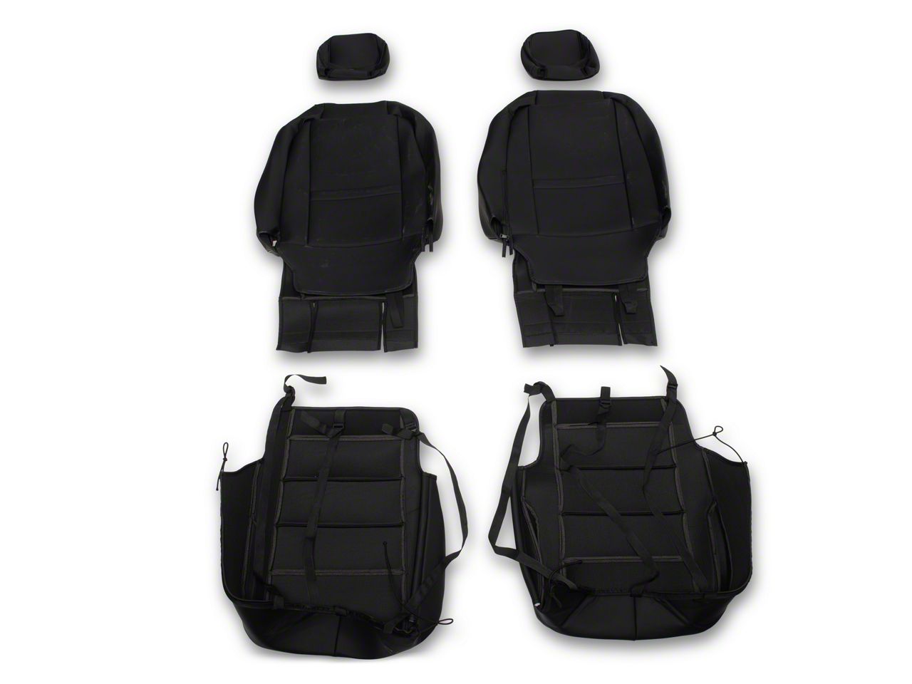 2012-2014 Chevy Silverado LTZ Driver Bottom Leather Seat Cover (Ebony Black, Perforated, Heated Seat Compatible)