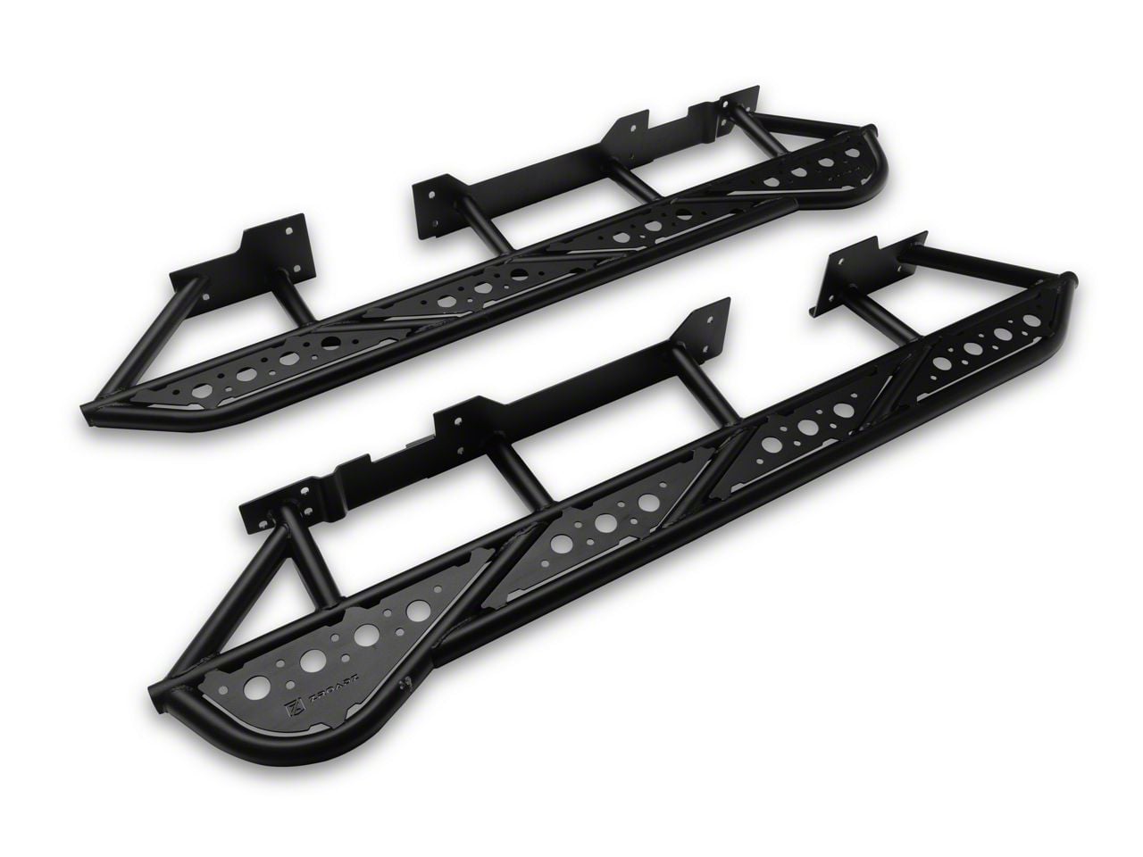 ZRoadz Tacoma TRAILX.R1 Series Rock Sliders with Step Plates; Low