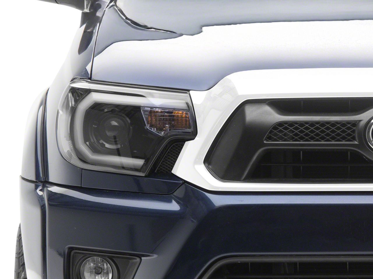 Eagle Eyes Black Headlights + Smoke Bumper Lights + Tail Lights Combo For 1998-2000 Toyota Tacoma 4WD/PreRunner - View #6