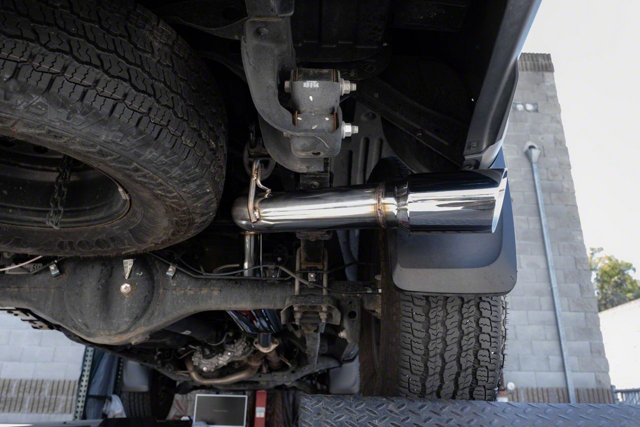 Tacoma Muffler Delete Single Exhaust System with Polished Tip