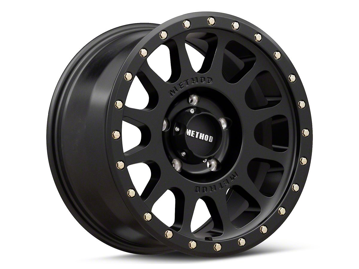 Method Race Wheels Tacoma MR305 NV Matte Black 5-Lug Wheel; 16x8 