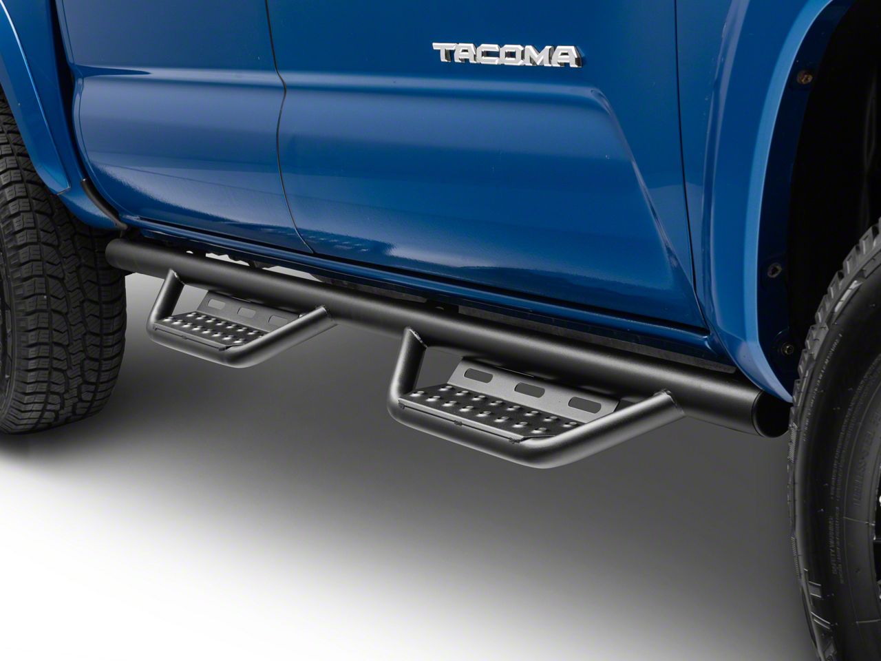 N-Fab Tacoma Cab Length RS Nerf Side Step Bars; Textured Black