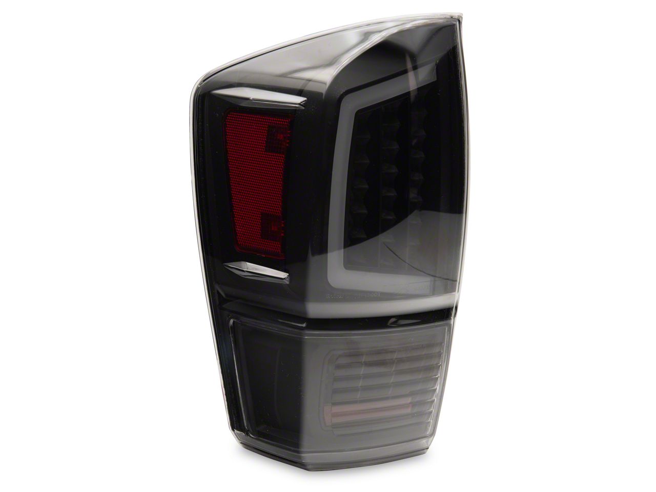 Tacoma Light Bar LED Tail Lights; Black Housing; Smoked Lens