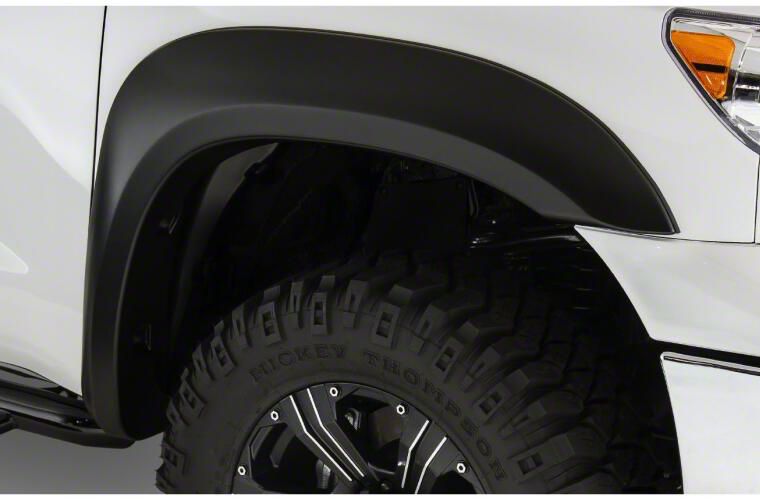 Bushwacker Tundra Extend-A-Fender Flares; Front and Rear; Matte 