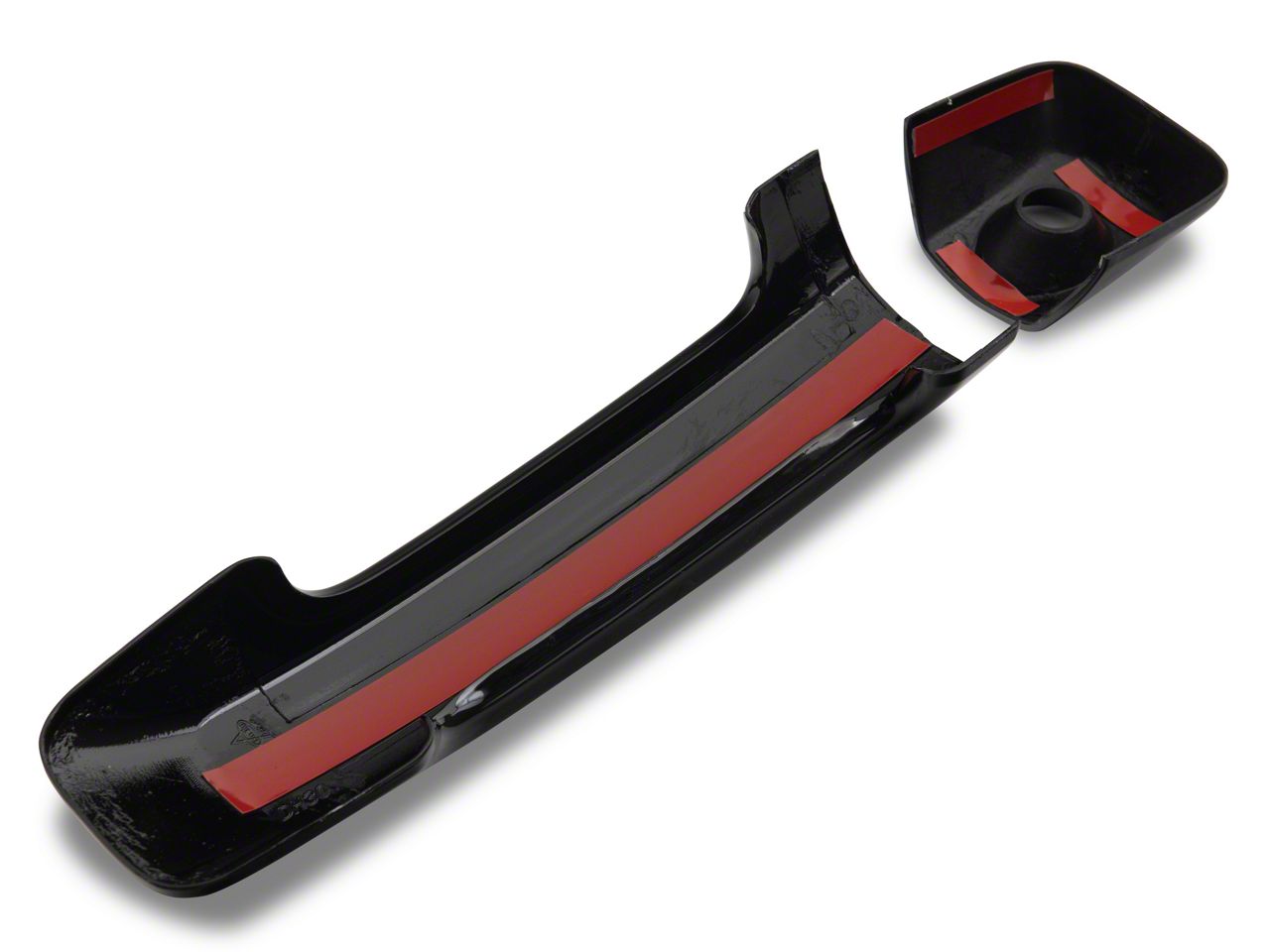 Tundra Chrome Delete Door Handle Snap-On Covers; Gloss Black