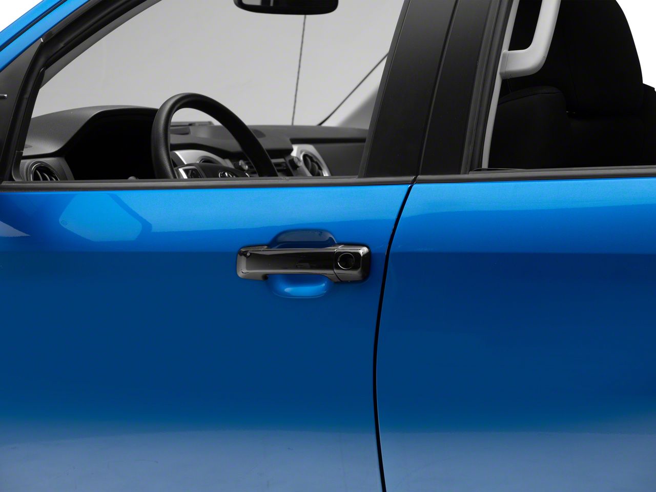 Tundra Chrome Delete Door Handle Snap-On Covers; Gloss Black (07