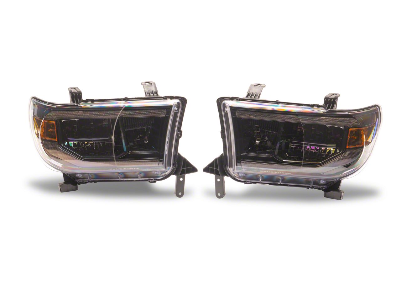 Morimoto Tundra XB LED Headlights with Amber DRL; Black Housing