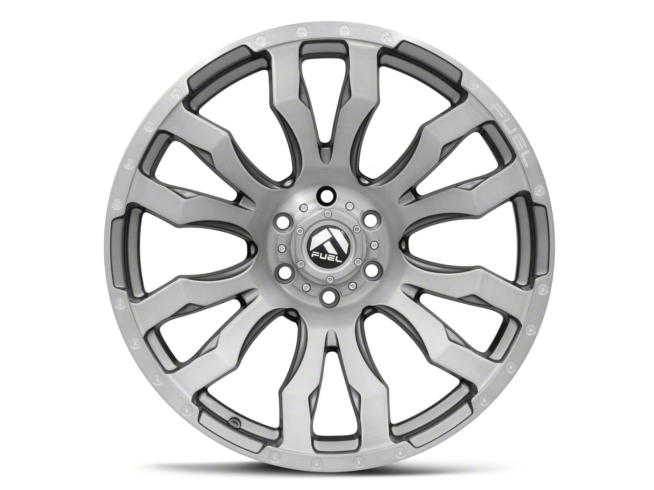 Fuel Wheels Tundra Blitz Platinum Brushed Gunmetal 6-Lug Wheel Fuel Wheels Tundra Blitz Platinum Brushed Gunmetal 6-Lug Wheel