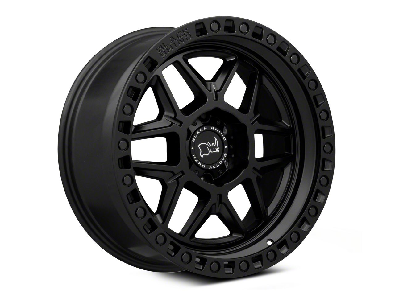 Black Rhino Tundra Kelso Matte Black 6-Lug Wheel; 17x9