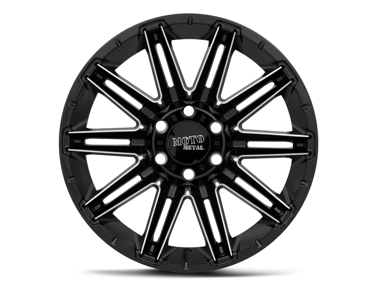 Moto Metal Tundra MO998 Kraken Gloss Black Milled 6-Lug Wheel