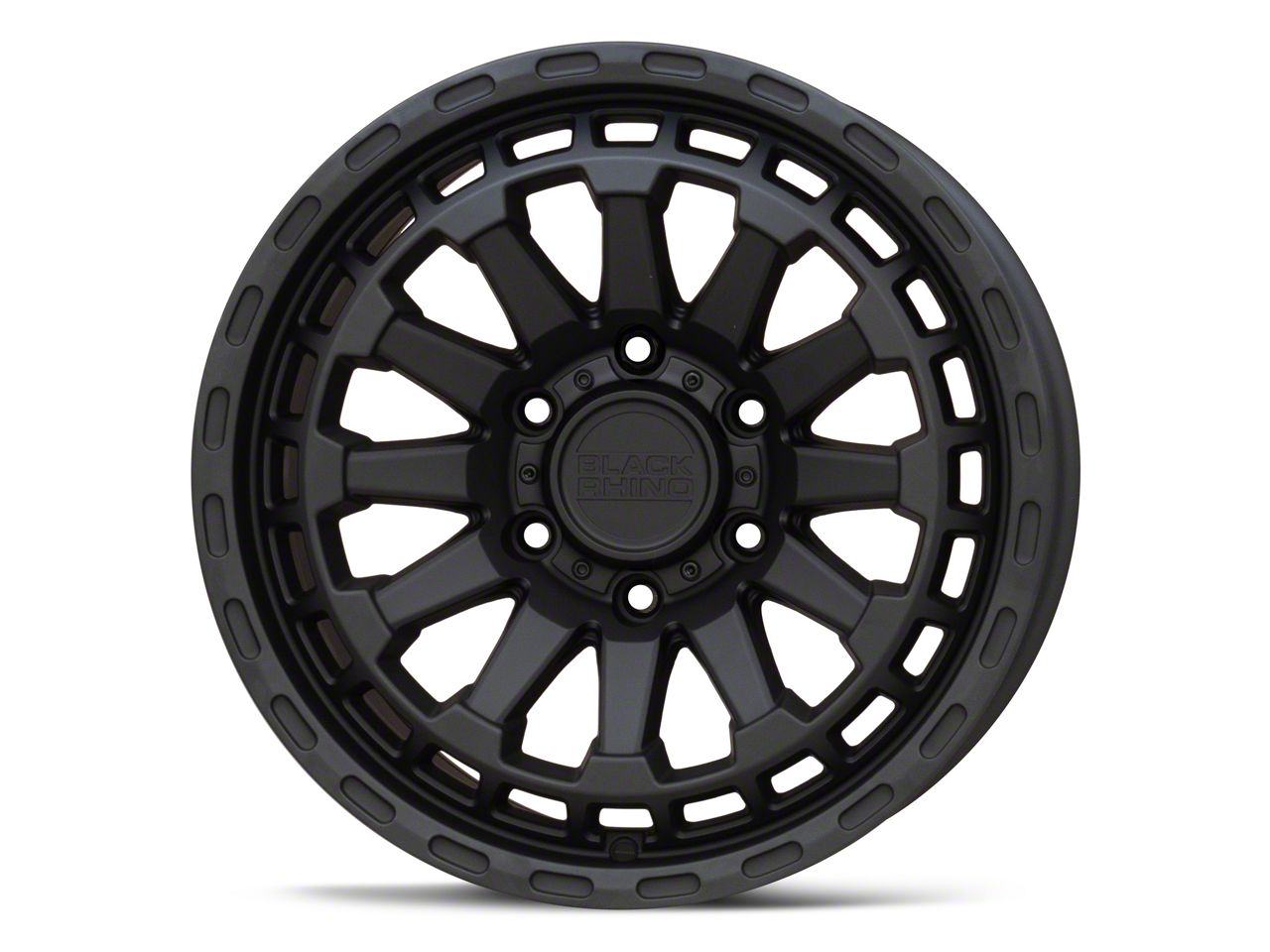 Black Rhino Tundra Raid Matte Black 6-Lug Wheel; 18x9.5