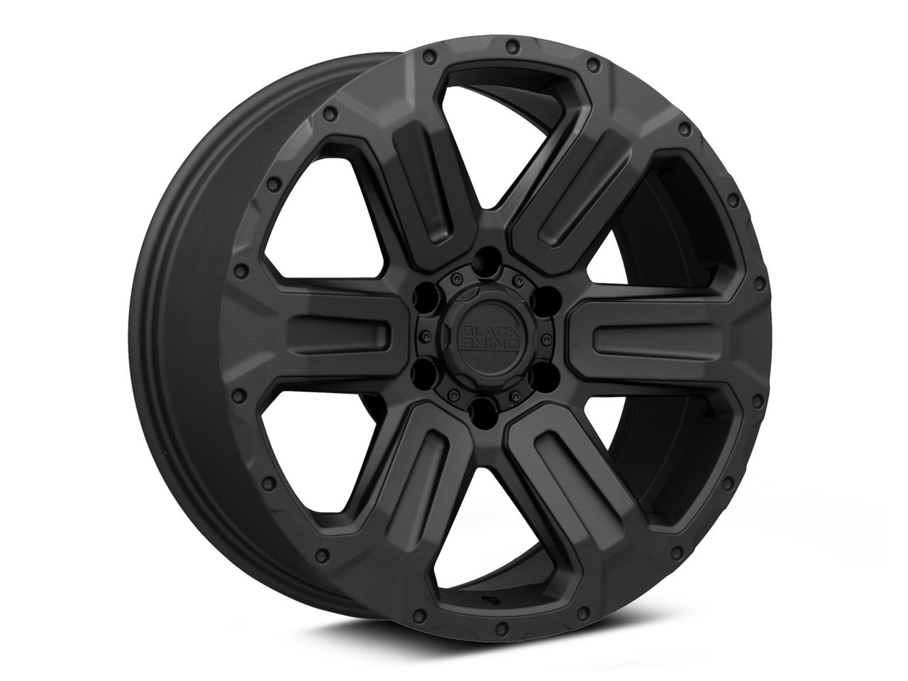 Black Rhino Tundra Wanaka Matte Black 6-Lug Wheel; 18x9; 12mm