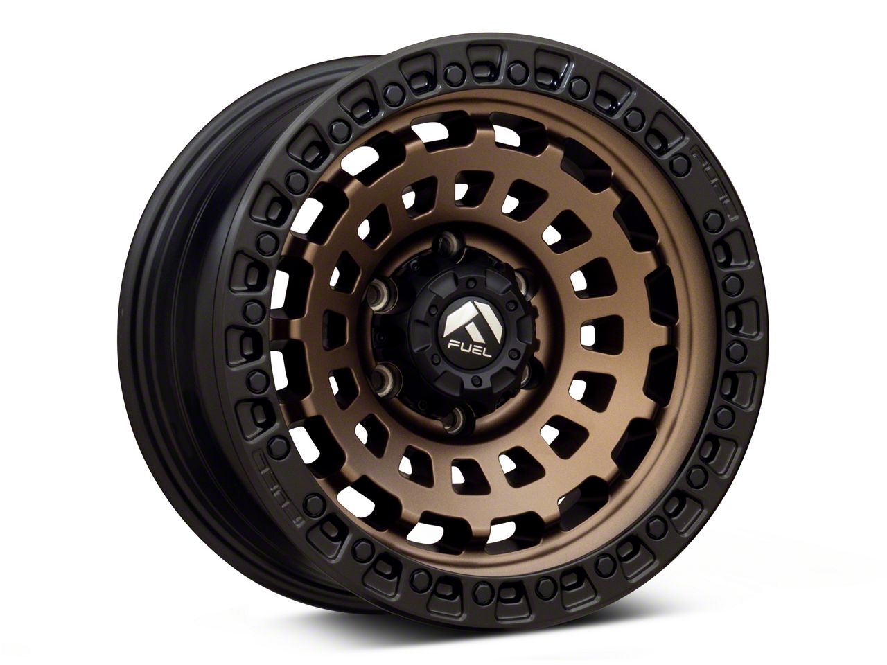 Fuel Wheels Tundra Zephyr Matte Bronze with Black Bead Ring 6-Lug