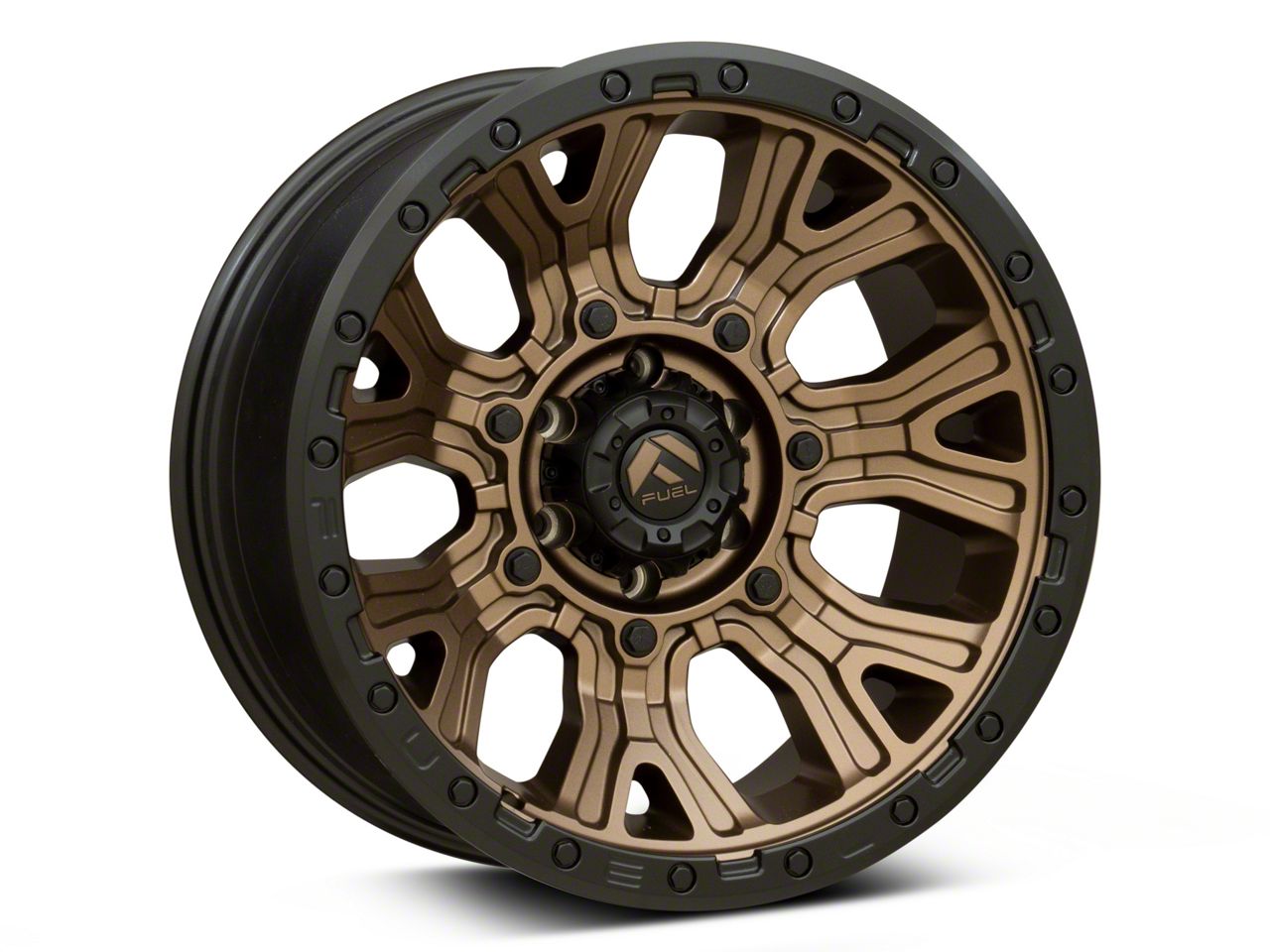 Fuel Wheels Tundra Traction Matte Bronze with Black Ring 6-Lug