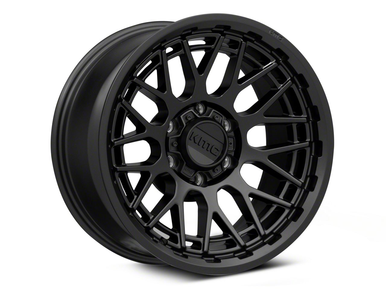 KMC Tundra Technic Satin Black 6-Lug Wheel; 18x9; 0mm Offset