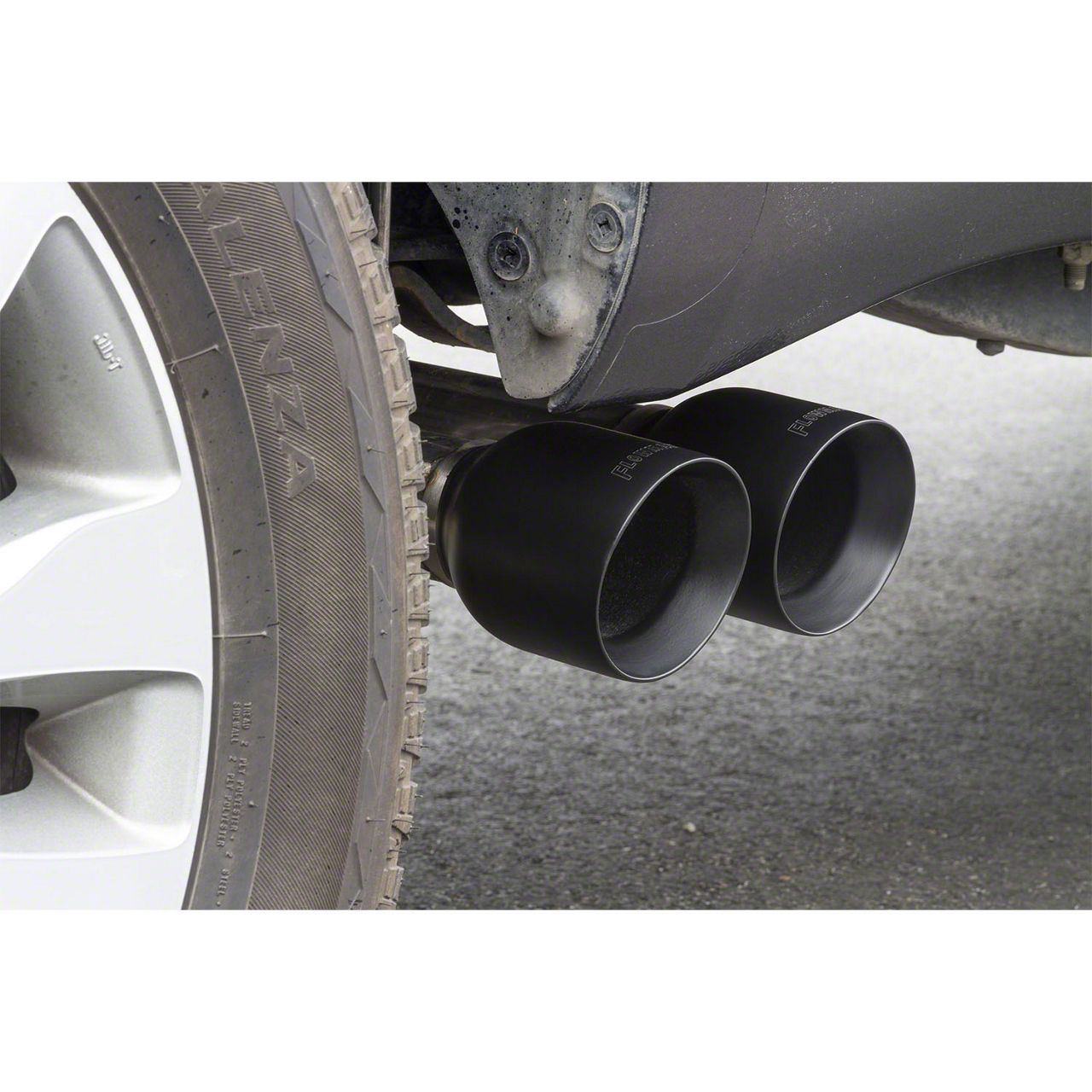 Flowsound Dual Exhaust Muffler Back System For Toyota Tundra 2000-2007 – 2.5 Inch Pipe, Aluminized Steel, Clamp-On