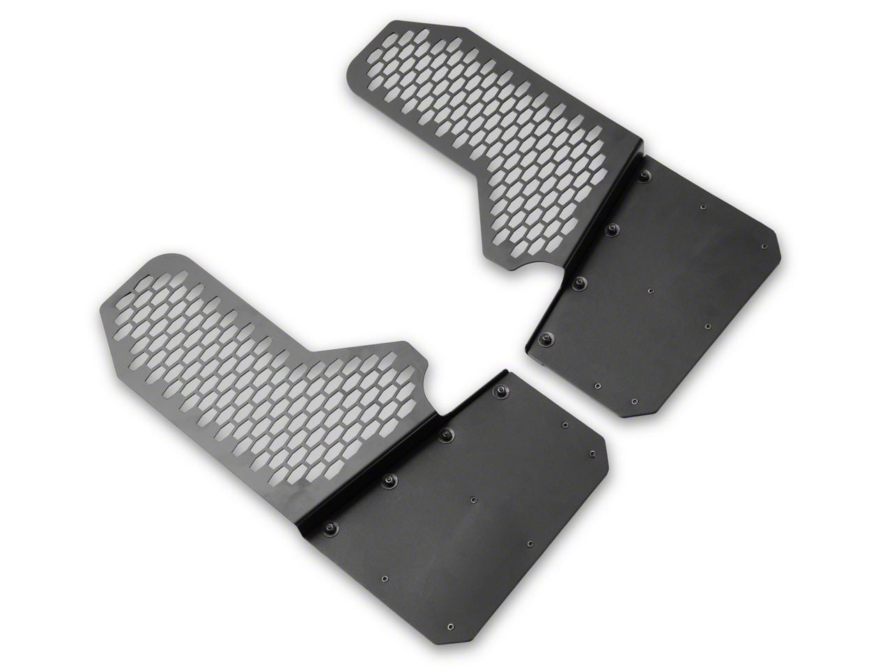 Tundra 6-Inch X-Merica Offset Mud Flaps; Front or Rear; Black
