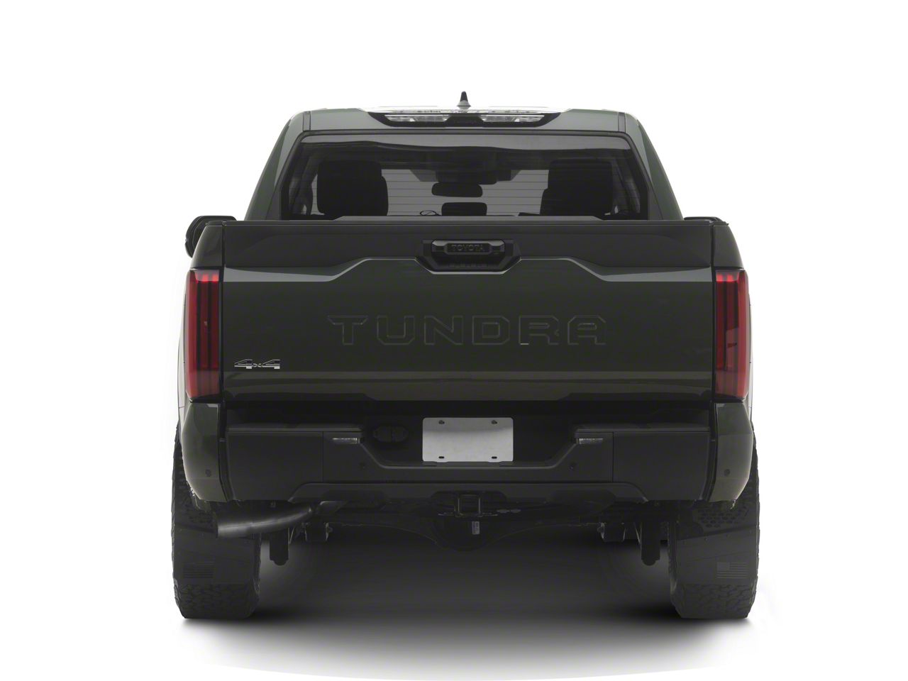 Tundra 6-Inch X-Merica Offset Mud Flaps; Front or Rear; Black