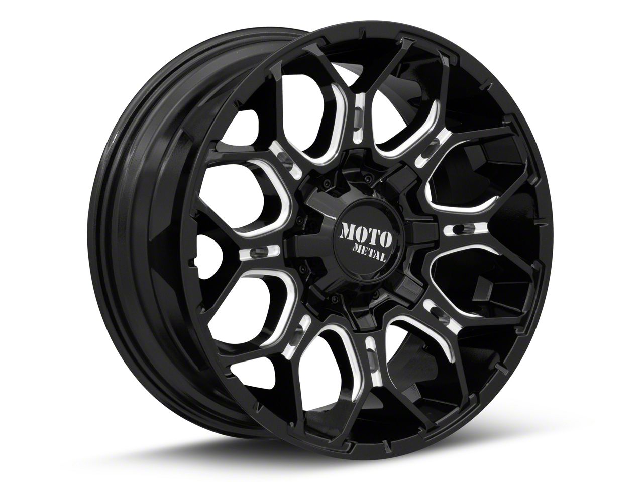Eight shooter MT ホイールタイヤセット　サベージ Moto Metal Tundra MO808 Sniper Gloss Black Milled 6-Lug Wheel