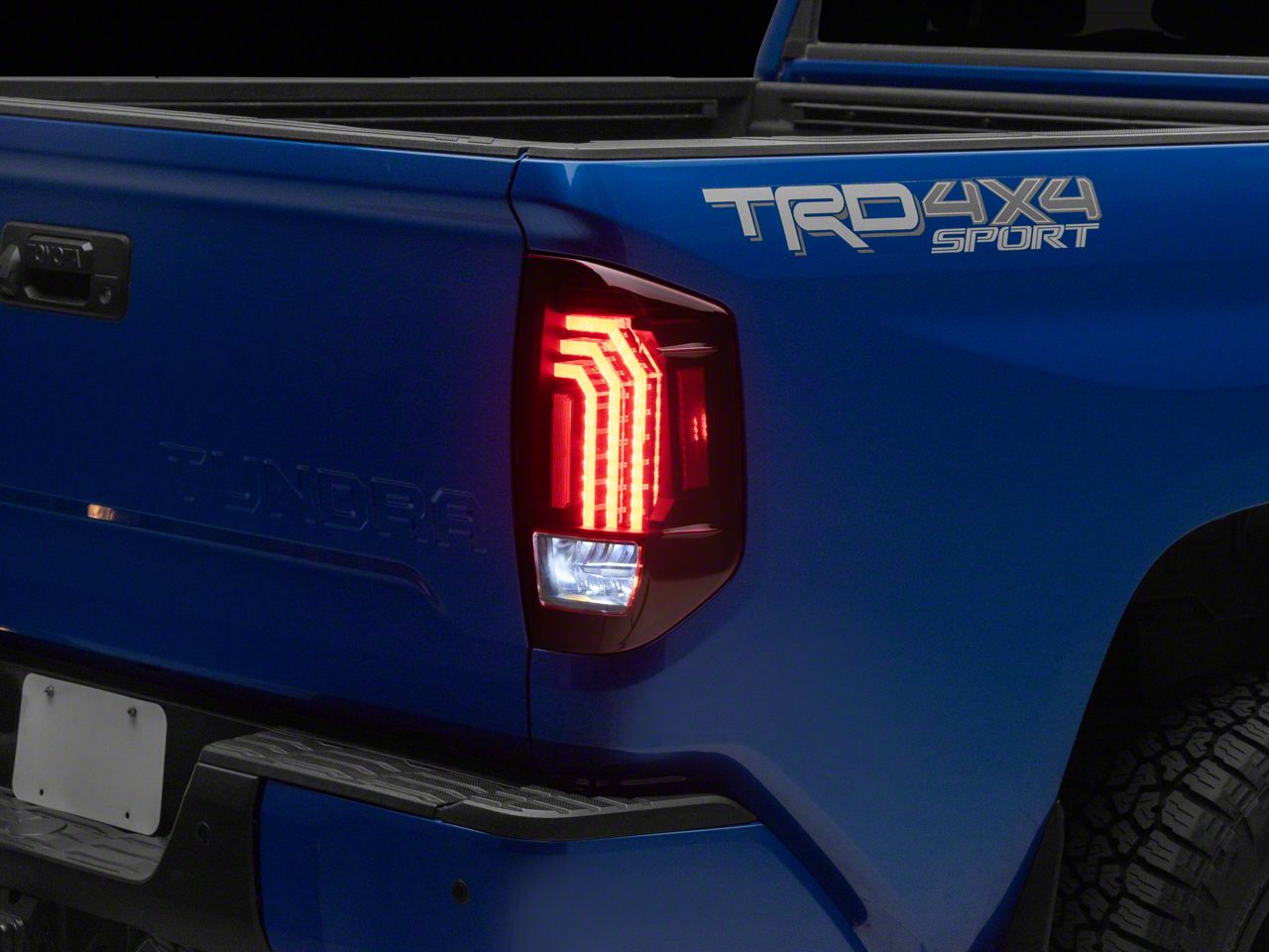 Morimoto Tundra XB LED Tail Lights; Black Housing; Red Lens LF706